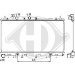 Radiateur DCM3046 pour SUBARU LEGACY, OUTBACK DIEDERICHS