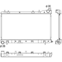Radiator DIEDERICHS DCM3048 OE Ref 45111SA080