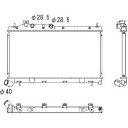 Radiator DIEDERICHS DCM3053 OE Ref 45119AG080