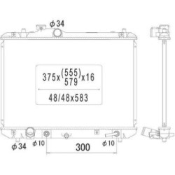 Radiator DIEDERICHS DCM3108 OE Ref 1770062J10