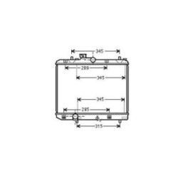 Radiator DIEDERICHS DCM3118 OE Ref 93194257
