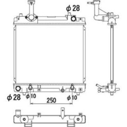 Radiator DIEDERICHS DCM3121 OE Ref 17700-68K10