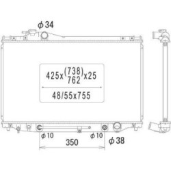 Radiator DIEDERICHS DCM3218 OE Ref 1640302280