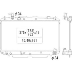 Radiator DIEDERICHS DCM3229 OE Ref 1640022121
