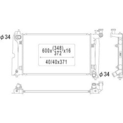Radiator DIEDERICHS DCM3232 OE Ref 164000D210