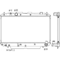 Radiator DIEDERICHS DCM3265 OE Ref 1640027061