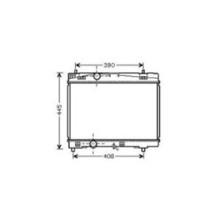 Radiator DIEDERICHS DCM3269 OE Ref 1640023160