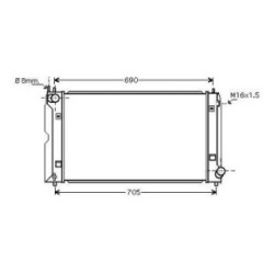 Radiator DIEDERICHS DCM3283 OE Ref 164000G021