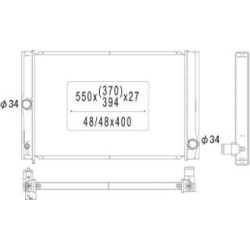 Radiator DIEDERICHS DCM3287 OE Ref 164000N060