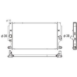 Radiator DIEDERICHS DCM3289 OE Ref 164000R090
