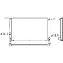 Radiator DIEDERICHS DCM3292 OE Ref 164002856087