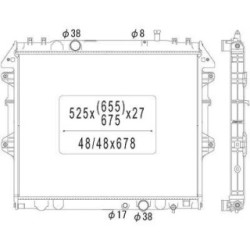 Radiator DIEDERICHS DCM3296 OE Ref 164000L250