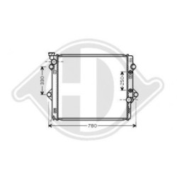 Radiateur DCM3314 pour TOYOTA LAND OE 1640030140 DIEDERICHS