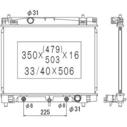 Radiator DIEDERICHS DCM3333 OE Ref 1640021300