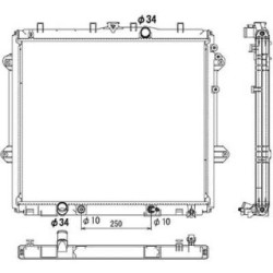 Radiator DIEDERICHS DCM3341 OE Ref 1640031710