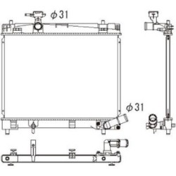 Radiator DIEDERICHS DCM3345 OE Ref 1640047141