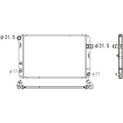 Radiator DIEDERICHS DCM3351 OE Ref 1640021331