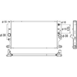 Radiator DIEDERICHS DCM3352 OE Ref 164000R100