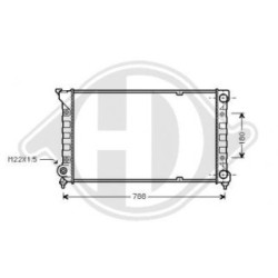 Radiateur DCM3387 pour VW PASSAT OE 353121253AD DIEDERICHS