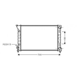 Radiator DIEDERICHS DCM3390 OE Ref 353121253E