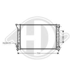 Radiateur DCM3390 pour VW PASSAT OE 353121253 DIEDERICHS