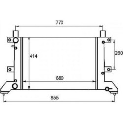 Radiator DIEDERICHS DCM3427 OE Ref 2D0121253B