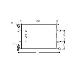 Radiator DIEDERICHS DCM3440 OE Ref 1K0121251BQ