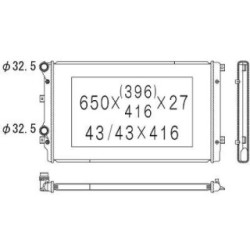 Radiator DIEDERICHS DCM3441 OE Ref 1K0121251DN