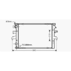 Radiator DIEDERICHS DCM3449 OE Ref 7H0121253M