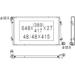 Radiator DIEDERICHS DCM3454 OE Ref 1K0121251AM