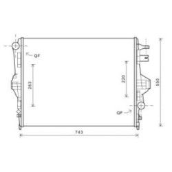 Radiator DIEDERICHS DCM3465 OE Ref 7P0121253A