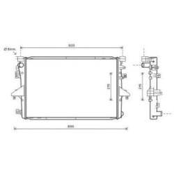 Radiator DIEDERICHS DCM3466 OE Ref 7E0121253A