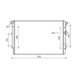 Radiator DIEDERICHS DCM3468 OE Ref 5N0121253L