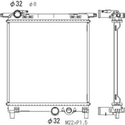 Radiator DIEDERICHS DCM3469 OE Ref 1S0 121 253 AL