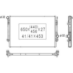 Radiator DIEDERICHS DCM3471 OE Ref 5Q0121251FN