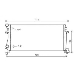 Radiator DIEDERICHS DCM3473 OE Ref 5Q0 121 251 EC