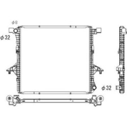 Radiator DIEDERICHS DCM3479 OE Ref 2H0121253A