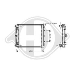 Radiateur DCM3550 pour Porsche 911 et Boxster DIEDERICHS