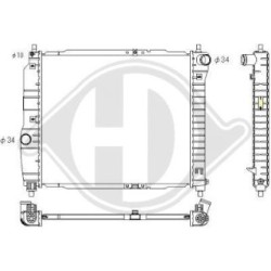 Radiateur DCM3599 pour CHEVROLET, DAEWOO AVEO, KALOS DIEDERICHS