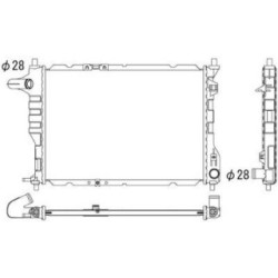 Radiator DIEDERICHS DCM3607 OE Ref 96591475
