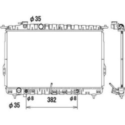 Radiator DIEDERICHS DCM3672 OE Ref 2531038055