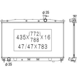 Radiator DIEDERICHS DCM3693 OE Ref 253102B701