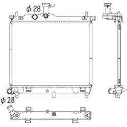 Radiator DIEDERICHS DCM3724 OE Ref 253100X200