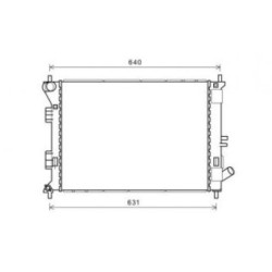 Radiator DIEDERICHS DCM3732 OE Ref 253103X011