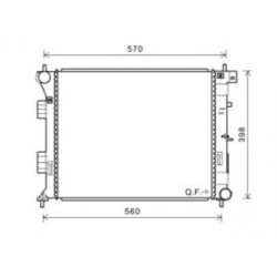 Radiator DIEDERICHS DCM3733 OE Ref 25310A5800