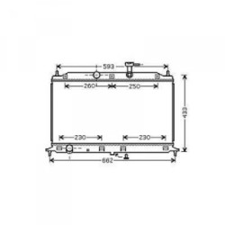 Radiator DIEDERICHS DCM3780 OE Ref 253101G001