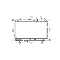 Radiator DIEDERICHS DCM3785 OE Ref 253102F500