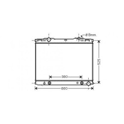 Radiator DIEDERICHS DCM3803 OE Ref 253103E056