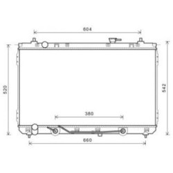 Radiator DIEDERICHS DCM3816 OE Ref 253104D800