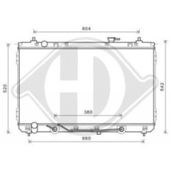 Radiateur DCM3816 pour KIA CARNIVAL OE 253104D800 DIEDERICHS